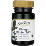 Swanson Ginkgo Biloba 24% výtažek 60 mg 30 kapslí – Hledejceny.cz
