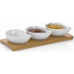 Kela KL-12260 Servírovací misky PHILIPA 4ks porcelán/bambus – Zboží Mobilmania