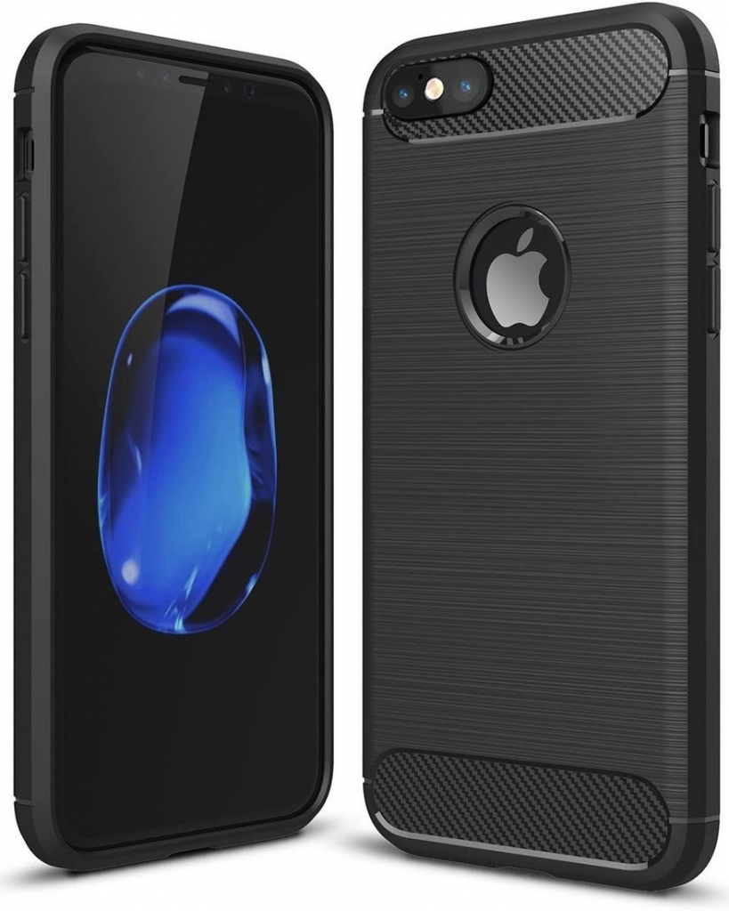 Forcell Carbon Apple iPhone 5 5S SE 2020 černé