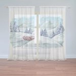 Sablio Záclony Pohádková zima: 2ks 150x250cm – Hledejceny.cz