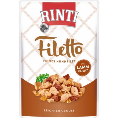 Rinti Filetto Adult kuře & jehně v želé 100 g – Sleviste.cz