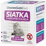 Ochranná síť na balkon pro kočky Linarem 6 x 2 m bez vrtání – Hledejceny.cz