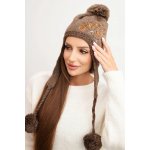 Kesi Dámská ušanka Emma K343 denim hnědá hořčicová – Hledejceny.cz