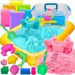 Kruzzel Magický kinetický písek 2000g + formičky + pískoviště – Zboží Dáma