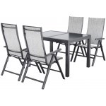 LIVARNO Sada hliníkového zahradního nábytku Houston/Toronto, 5dílná, šedá – Zboží Mobilmania