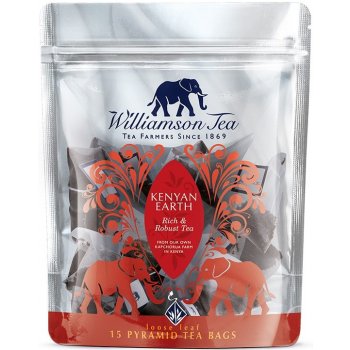 Williamson Tea černý čaj kenyan earth 15 pyramidových sáčků
