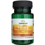 Swanson Folate 800 μg 30 rostlinných kapslí – Hledejceny.cz