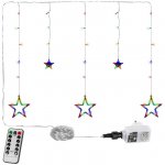 Voltronic 67311 Vánoční závěs 5 hvězd 61 LED barevný + ovladač – Hledejceny.cz