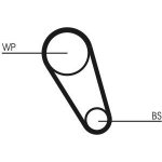 Vodní pumpa + sada ozubeného řemene CONTINENTAL CTAM CT1185WP6 – Zboží Mobilmania
