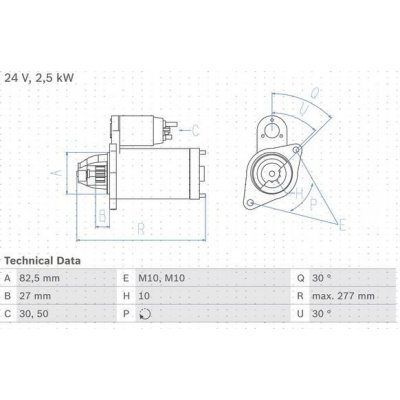 BOSCH 0 986 013 390 Startér (0986013390) – Zbozi.Blesk.cz