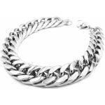 Steel Jewelry náramek masivní 12 mm z chirurgické oceli NR220185 délka: 22 cm – Hledejceny.cz