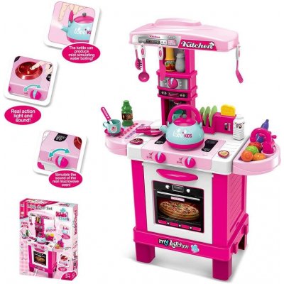 Baby Mix dětská kuchyňka růžová – Zboží Mobilmania