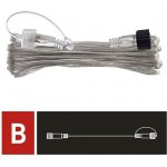 Prodlužovací kabel pro spojovací řetězy Standard transparentní 10 m venkovní i vnitřní EMOS D1ZB02 – Sleviste.cz