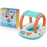 Bestway Dětská nafukovací loďka člun se stříškou Liška 94x66 cm oranžová – Zboží Mobilmania