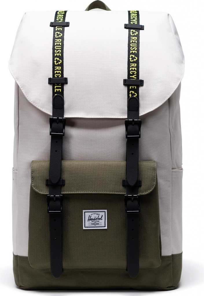 Herschel Little America Eco moonbeam ivy green 25 l