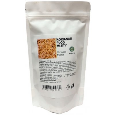 Zelené Drahokamy Koriandr plod mletý Dhania Powder 100 g – Zbozi.Blesk.cz