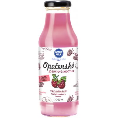 Bohemilk Opočenské jogurtové smoothie malina, banán 300 ml