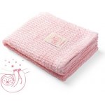 BABYONO Bambusová pletená deka Modrá – Zboží Dáma