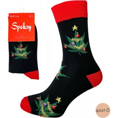 Pondy Spoksy SKAX054 uni vánoční ponožky stromeček