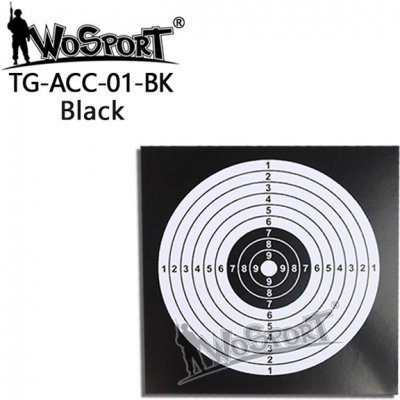 Wosport WST sada 100 ks papírových terčů 140 × 140 mm Černá – Zboží Dáma