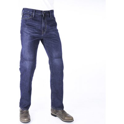 Oxford Original Approved Jeans volný střih seprané modré – Zboží Mobilmania