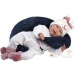 Llorens 74050 NEW BORN realistická miminko se zvuky a měkkým látkovým tělem 42 cm – Zboží Mobilmania