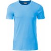 Pánské Tričko James & Nicholson klasické pánské tričko z biobavlny 8008 Nebesky modrá