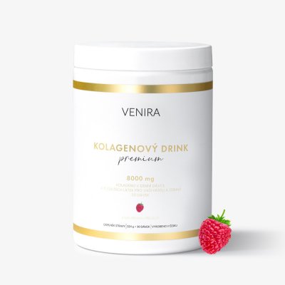 Venira PREMIUM kolagenový drink pro vlasy nehty a pleť malina 30 dávek – Sleviste.cz