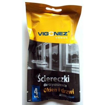 VIGONEZ Utěrky na čištění oken a dveří sada 4 kusů utěrek – Zboží Mobilmania