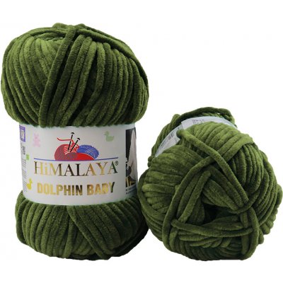Himalaya příze Dolphin Baby 80361 olivově zelená – Zboží Mobilmania