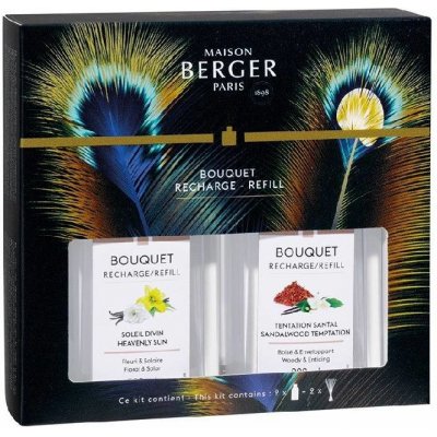 Maison Berger Paris Náplně do aroma difuzéru Etincelle Božské slunce a Pokušení santalového dřeva 2 x 200 ml – Zboží Dáma