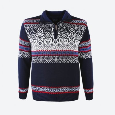Kama Merino svetr 3371 Tmavě modrá – Hledejceny.cz