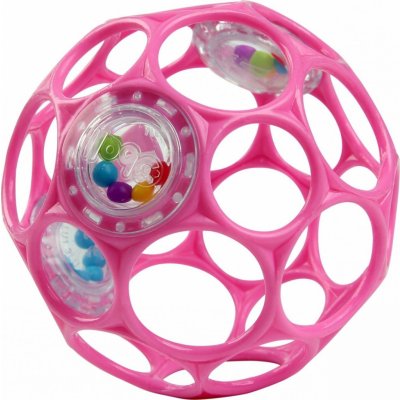 BRIGHT STARTS Oball RATTLE 10 cm růžová – Zboží Dáma