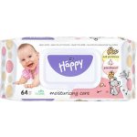 Happy vlhčené ubrousky Hedvábí + Bavlna 64 ks – Hledejceny.cz