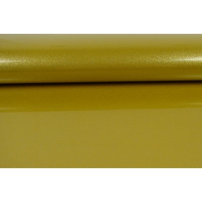 Nažehlovací hladká glitrová fólie na textil 15x25cm gold