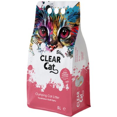 Clear Cat Blanco Baby Powder bentonitová drť 5 l – Hledejceny.cz