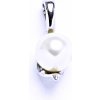 Přívěsky Čištín Swarovski perly white přívěsek stříbro P 1215 7125