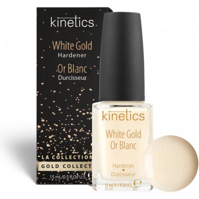 Kinetics WHITE GOLD zpevňovač nehtů 15 ml – Hledejceny.cz