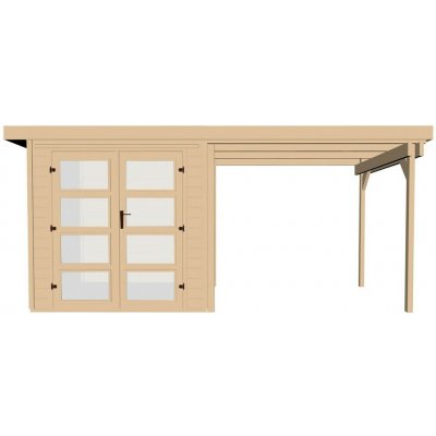 WEKA 321 Dřevěný zahradní domek 508 x 237 x 206 cm – Sleviste.cz