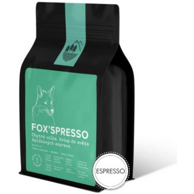 Nordbeans Fox'spresso Brazílie Espresso 250 g – Zbozi.Blesk.cz