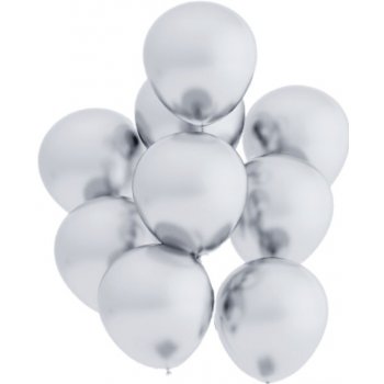 Balonek D5 chromový dekorační stříbrný