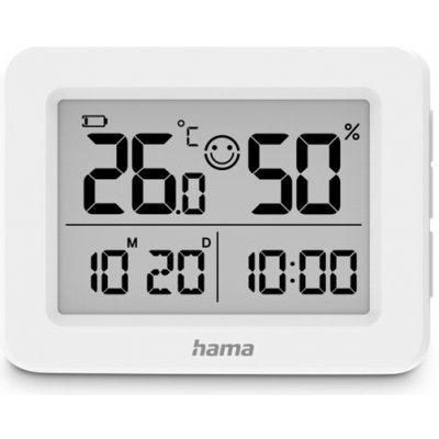 Hama Lefkada, teploměr/vlhkoměr, digitální, bílý; 222231 – Zboží Dáma