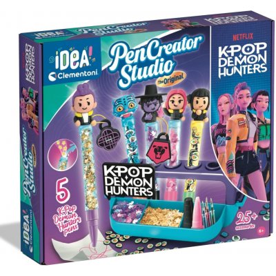 Clementoni My Pen Studio K-Pop Demon Hunters kreativní sada na výrobu 5 propisek – Hledejceny.cz
