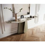 Delife Edge polygonální 180×50 cm keramika Patagonia leštěná Livos kov titanová barva – Zboží Mobilmania