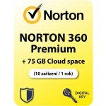 Norton 360 Premium EU + 75 GB Cloudové úložiště 10 lic. 1rok (21416695) – Zbozi.Blesk.cz