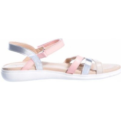Avenue Bertrandit dámské sandály růžová stříbrná bílá
