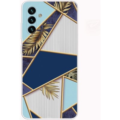 Pouzdro Abstract Pattern Zlaté Listy – Samsung Galaxy A13 5G – Zboží Mobilmania