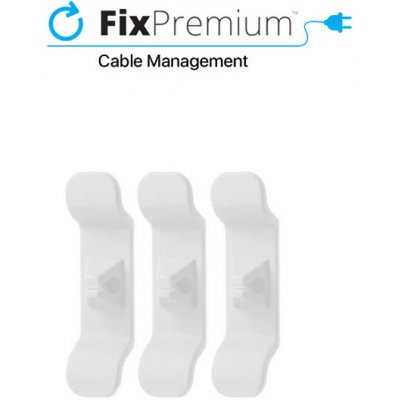 FixPremium - Organizér Kabelů - Svorka - Sada 3 kusů, průhledný – Zboží Živě