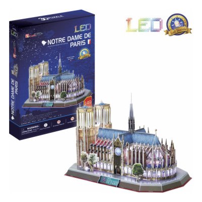 Alltoys 3D puzzle svítící Notre Dame de Paris 144 ks – Zboží Mobilmania