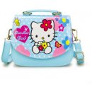 Hello Kitty kabelka Květiny modrá